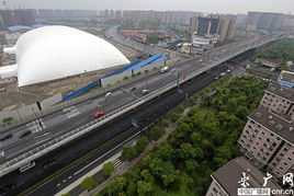 史上最大帳篷現(xiàn)身杭州 央廣網(wǎng)